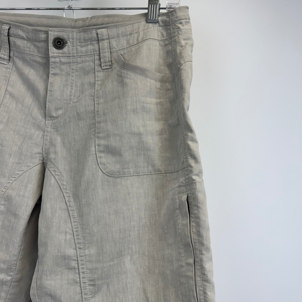 Kuhl Splash Roll-Up Pants Womens 8 Short Gray Herringbone Outdoor Hiking 6272 - Picture 6 of 15